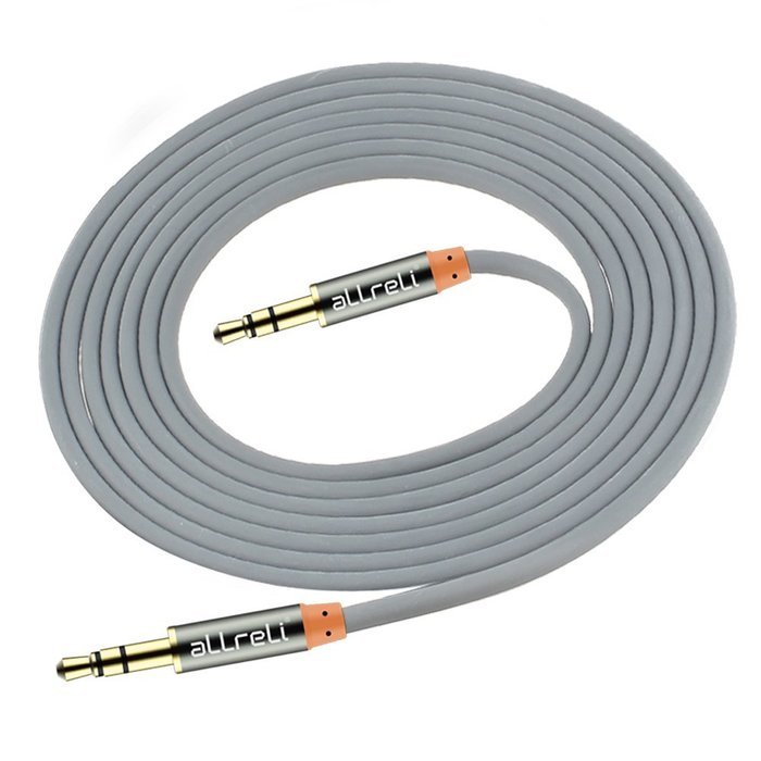 aLLreLi&reg; 3.3ft 3.5mm Male to Male Stereo Audio AUX Cable Black for Headphones, iPods, iPhones, iPads, Smartphones... N14