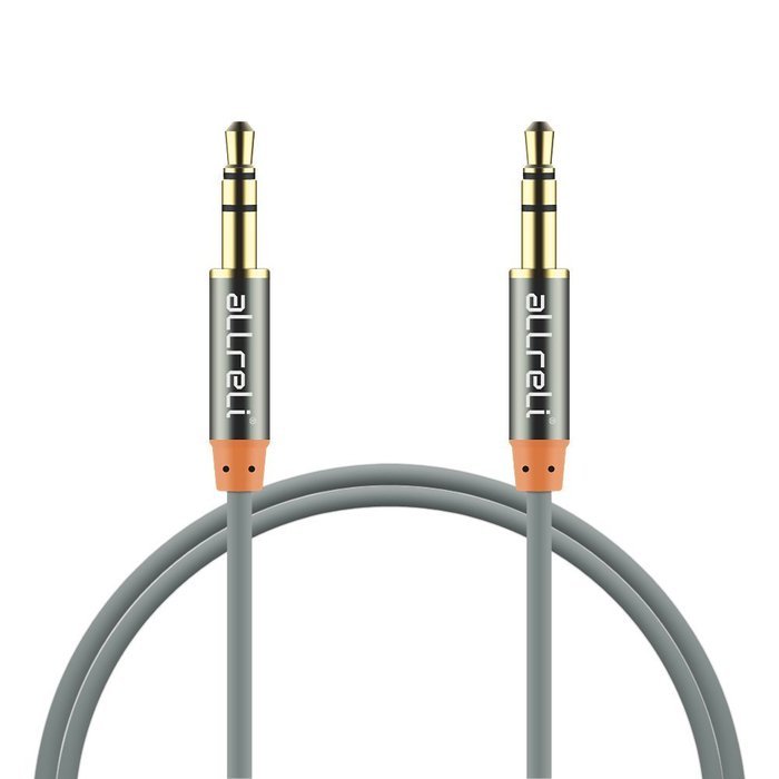 aLLreLi&reg; 3.3ft 3.5mm Male to Male Stereo Audio AUX Cable Black for Headphones, iPods, iPhones, iPads, Smartphones... N15