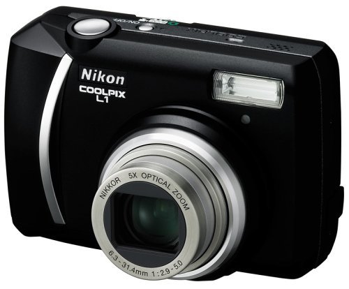 Nikon Coolpix L1 6.2MP Digital Camera with 5x Optical Zoom (Black) N3