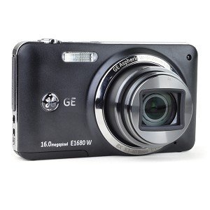 GE E1680W 16MP 8x Optical/6x Digital Zoom Camera w/HDMI (Black) N3