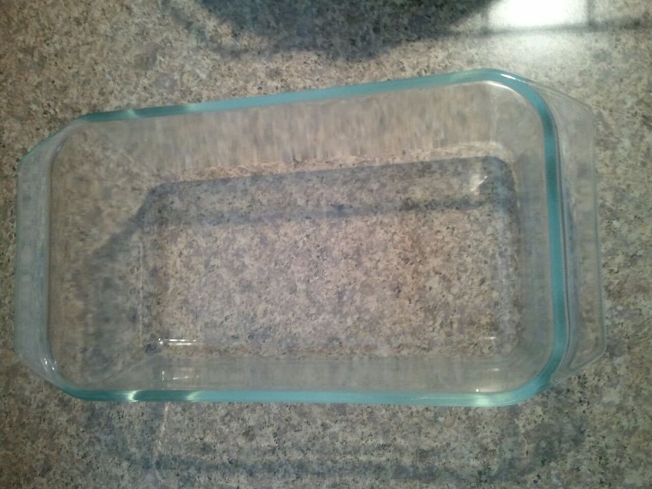 Vinage Pyrex Ovenware 215-b 9 X 5 X 3 Clear Glass Bread, Meatloaf, Bread Pan Collectible