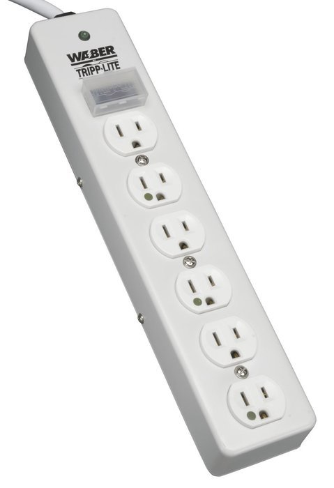 Tripp Lite Isobar 6 Outlet Medical Grade Surge Protector Power Strip, 15ft Cord, (ISOBAR6ULTRAHG) N5
