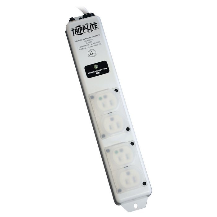 Tripp Lite Isobar 6 Outlet Medical Grade Surge Protector Power Strip, 15ft Cord, (ISOBAR6ULTRAHG) N6