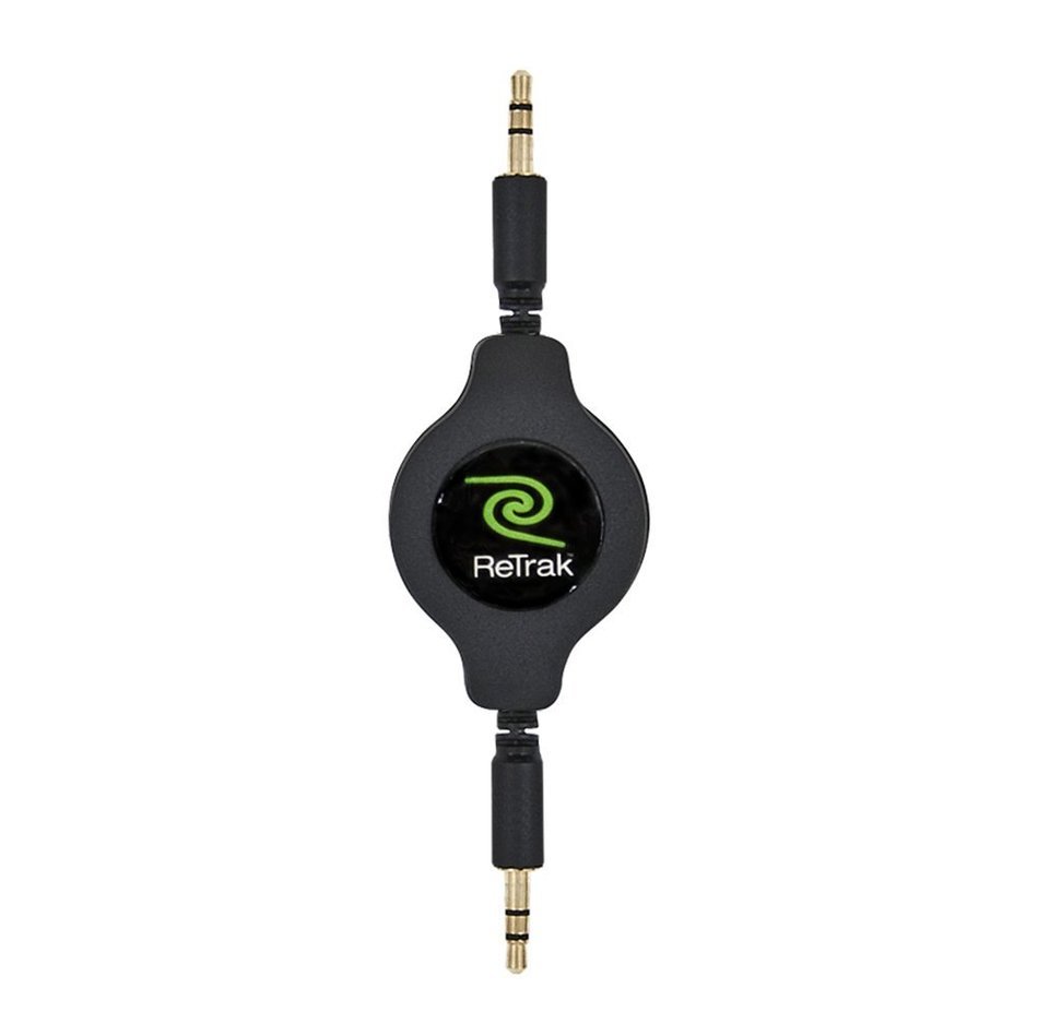 ReTrak ETPRAUX Premier Retractable 6-Feet Auxiliary Cable N27