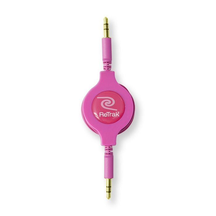 ReTrak ETPRAUX Premier Retractable 6-Feet Auxiliary Cable N28