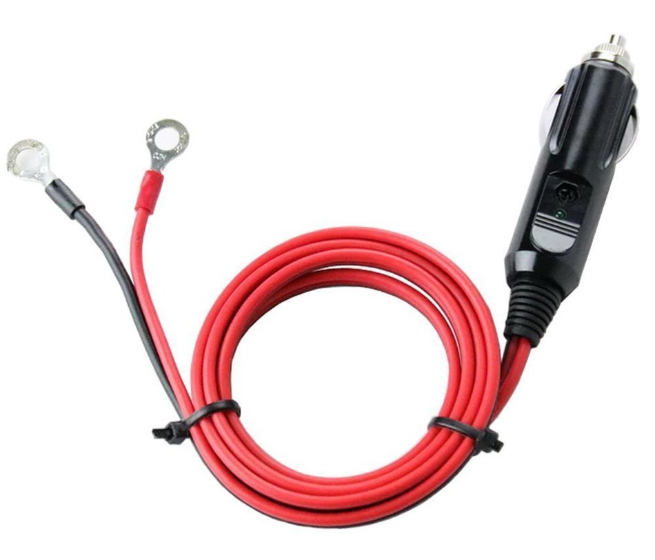 5GAC 12V 15A Male Plug Cigarette Lighter Adapter Power Supply Cord with 10FT 12AWG (Heavy Duty) Cable Wire For...