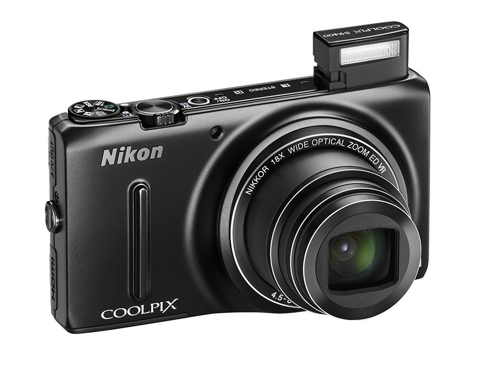 Number 18,110,000 pixels matte black S9400BK Nikon COOLPIX S9400 digital camera 18x optical zoom effective pixels... N8