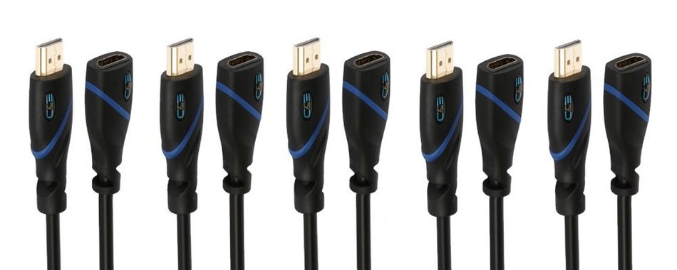 High Speed HDMI Cable With Ethernet - 3 Feet, CL3 Certified - Supports 3D and Audio Return Channel, 10-Pack N8