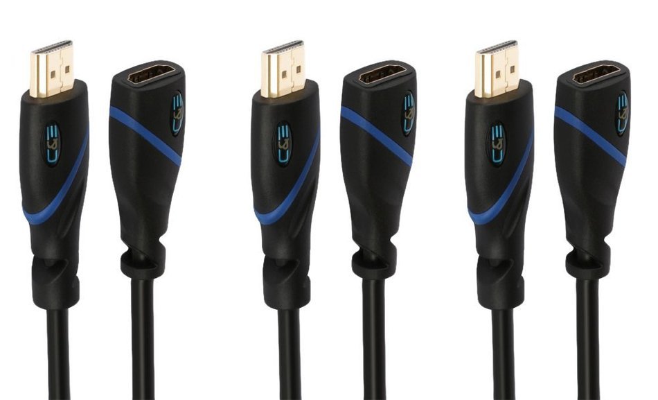 High Speed HDMI Cable With Ethernet - 3 Feet, CL3 Certified - Supports 3D and Audio Return Channel, 10-Pack N9
