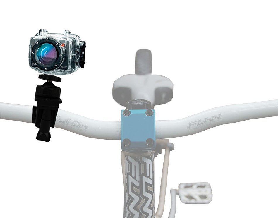 DURAGADGET 4-in-1 Outdoor Sports Motorcycle Rotating Clamp On Bicycle Handlebar Mount Tripod Support For O-SKY... N2