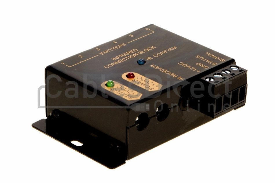 IR Repeater System - Hidden IR Control System for Home Theater Infrared Extender System Kit, Black N2