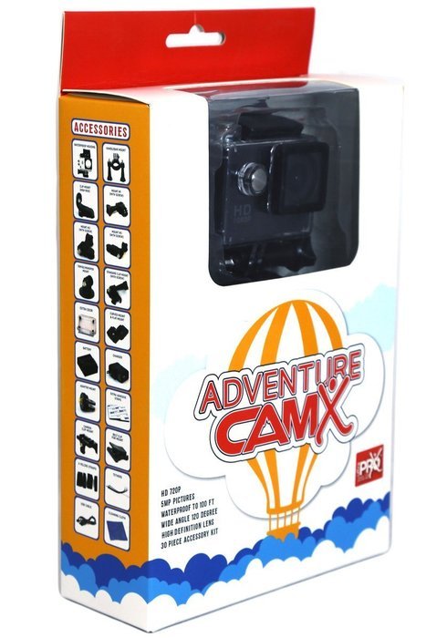 UltraProX Adventure CamX HD 720P for the Young Explorer Includes Memory Card & Accessory Kit for GoPro N4