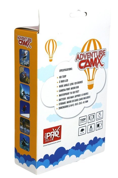 UltraProX Adventure CamX HD 720P for the Young Explorer Includes Memory Card & Accessory Kit for GoPro N5