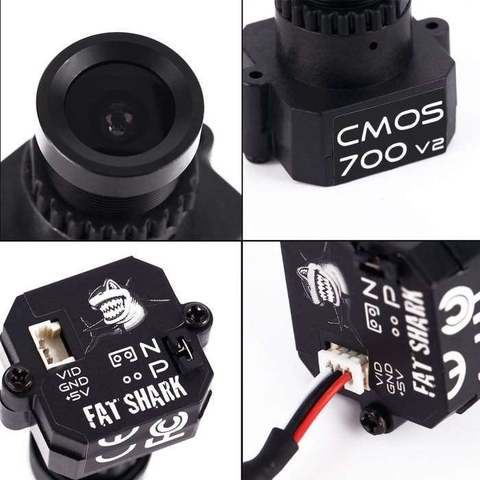 YKS Fatshark Original 700TVL CMOS Fixed Mount FPV Camera NTSC PAL N8