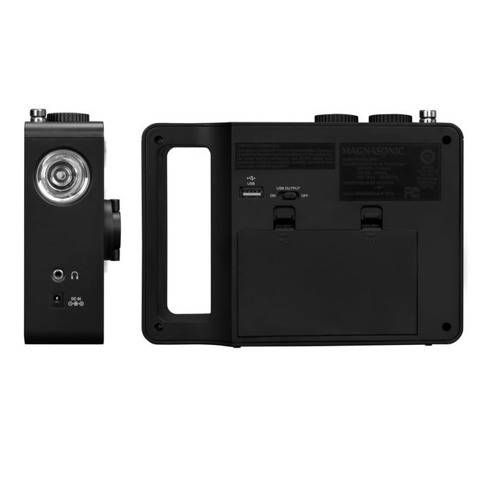 Magnasonic Multi-Function Hand Crank Emergency Radio, Dynamo Charging, AM/FM/Weather Alert, Ultra Bright LED Flashlight...