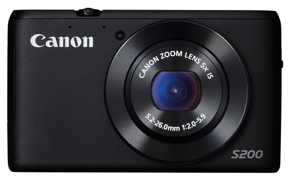 PSS200 5 times zoom (Black) F value of 2.0 wide-angle 24mm optical digital camera Canon PowerShot S200 (BK) -... N6