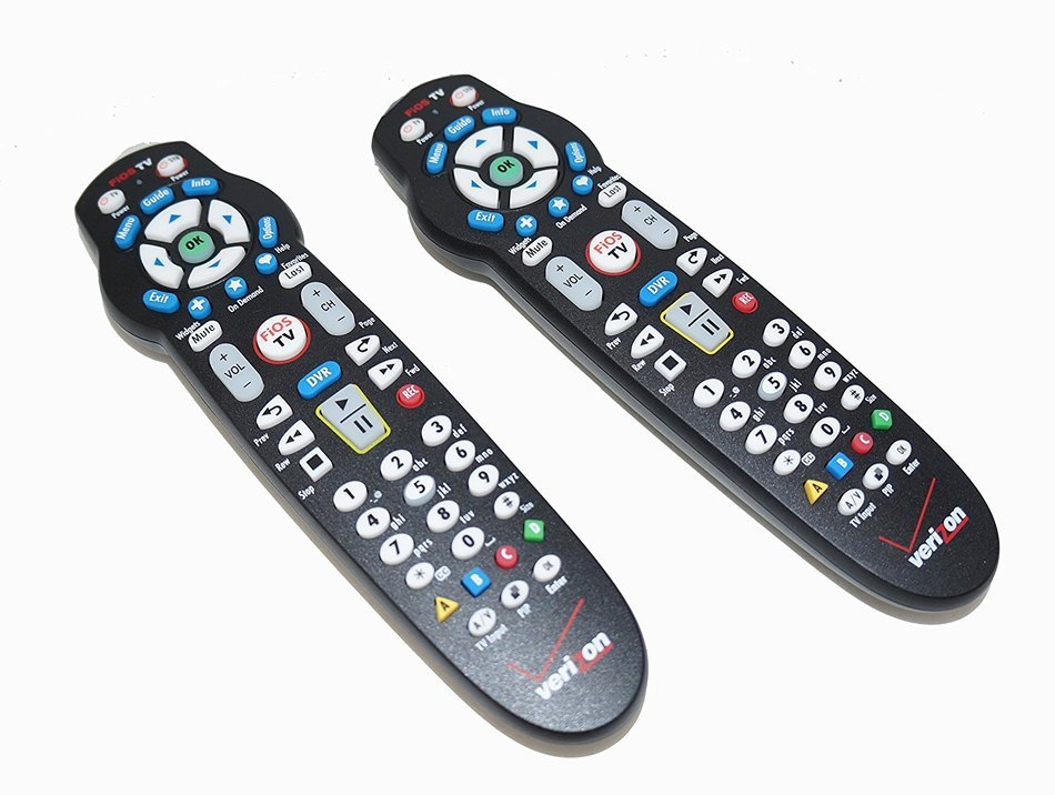 Set of TWO Verizon FiOS TV Replacement Remote Controls by Frontier works with Verizon FiOS systems