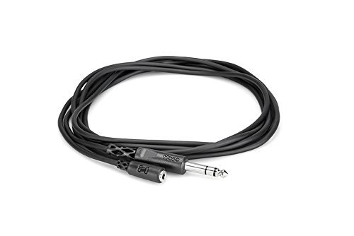 Hosa MHE-325 3.5 mm TRS to 1/4 inch TRS Headphone Adaptor Cable, 25 feet N2
