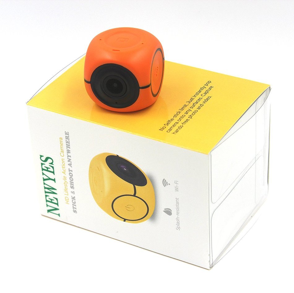Newyes Mini Sport DV 1080P WIFI Version- Cube ActionWaterproof Camera (Yellow) N5