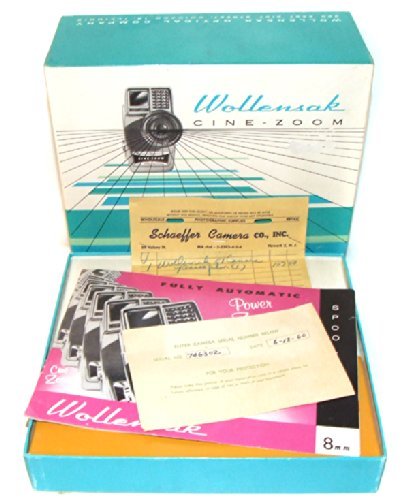 1960 Wollensack Cine-Zoom Movie Camera Box & Instructions N3
