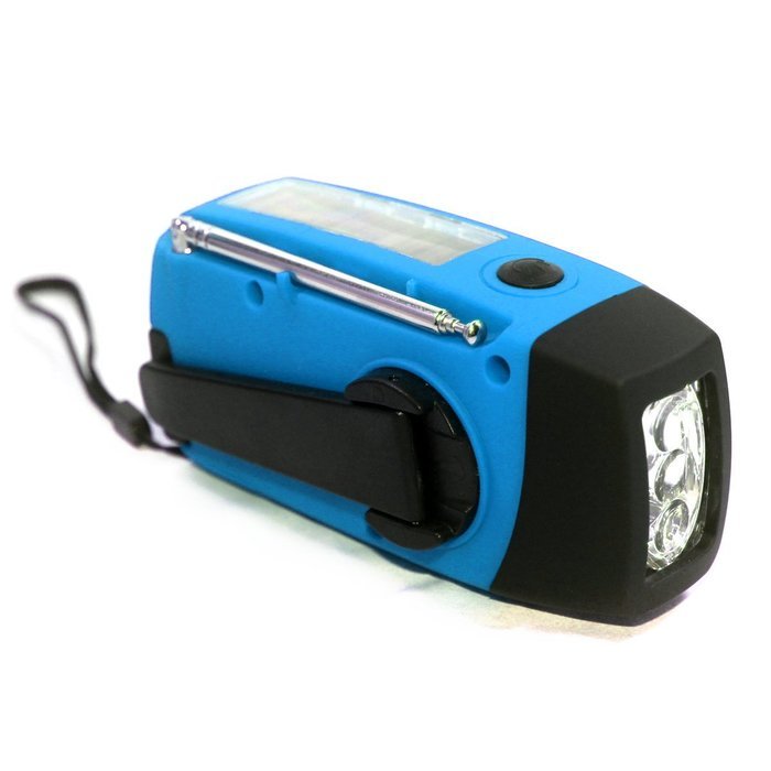 ROSENICE Portable Multi-functional Emergency Solar Hand Crank Dynamo USB Powered AM/FM Radio 3-LEDs Flashlight... N7