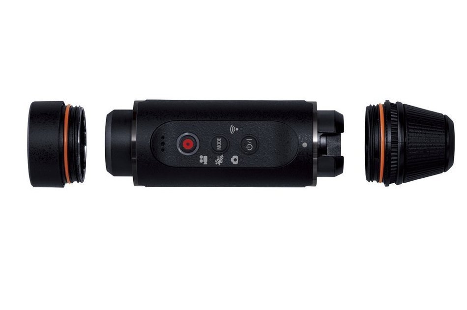 Panasonic A1: Ultra-Light Wearable HD Action Cam - HX-A1MD (Orange) N17