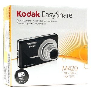 KODAK Kodak EasyShare M420 10MP 4x Optical/5x Digital Zoom HD Camera (Black) - KDK420BL N3