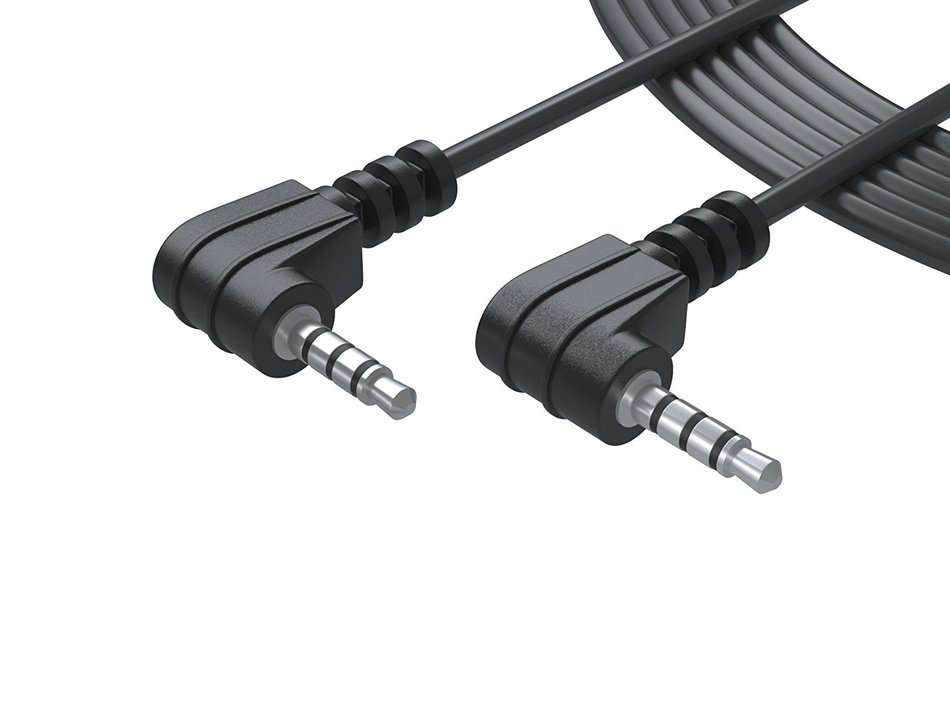 Pwr+ 6 Ft Extra long Cord 3.5mm Screen-to-screen Audio and Video AV Cable for Philips, Insignia Dual Screen Portable... N6