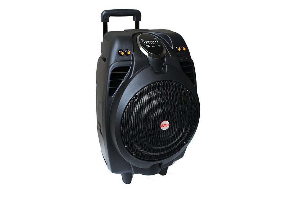 EMB PKX10BT 50W 10" Portable Professional Rechargeable BOOM Box Speaker BLACK N7