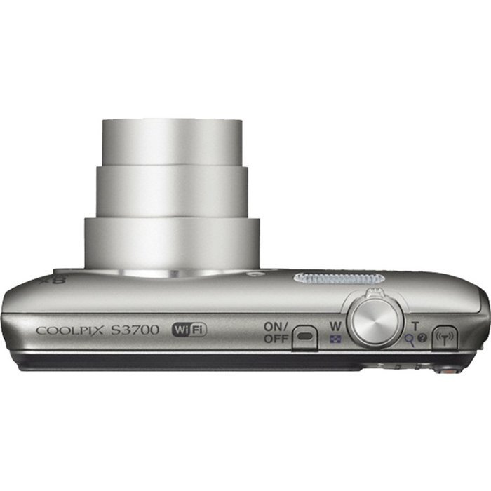 Nikon COOLPIX S3700 20.1 MP WiFi Digital Camera (8X Optical Zoom, Silver) with Corel PaintShop Pro X8 and Easy... N4