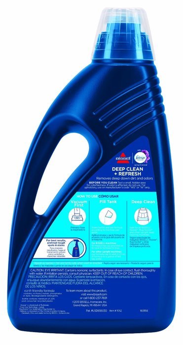 BISSELL DeepClean + Refresh with Febreze Freshness Spring & Renewal Formula, 1052A, 60 ounces N2