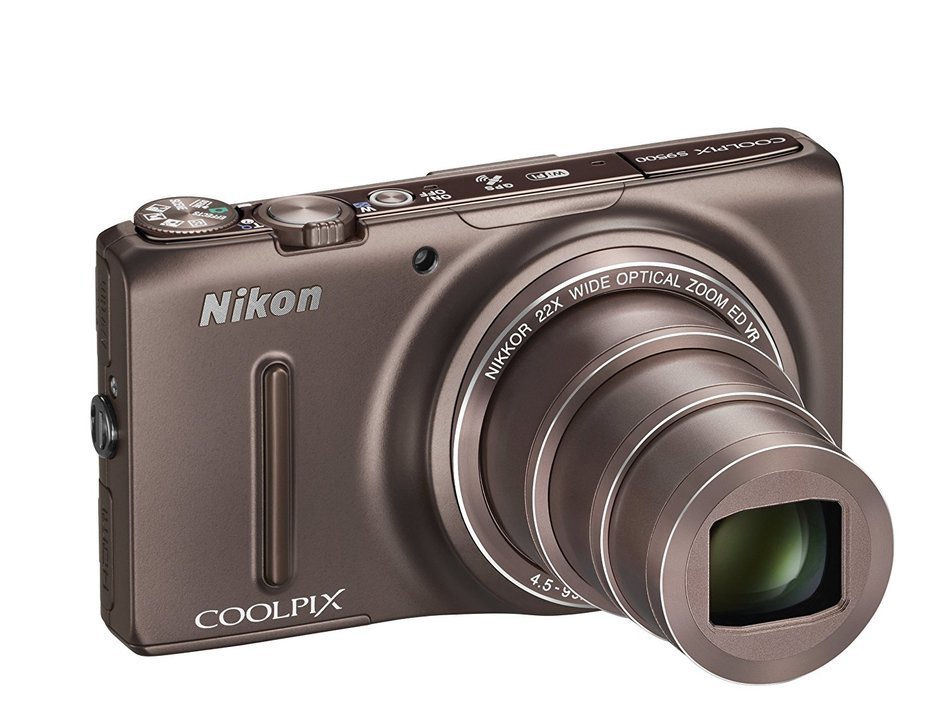 Nikon 2013 Coolpix S9500 Digital Camera brown 18.1 MP 22x - International Version N8