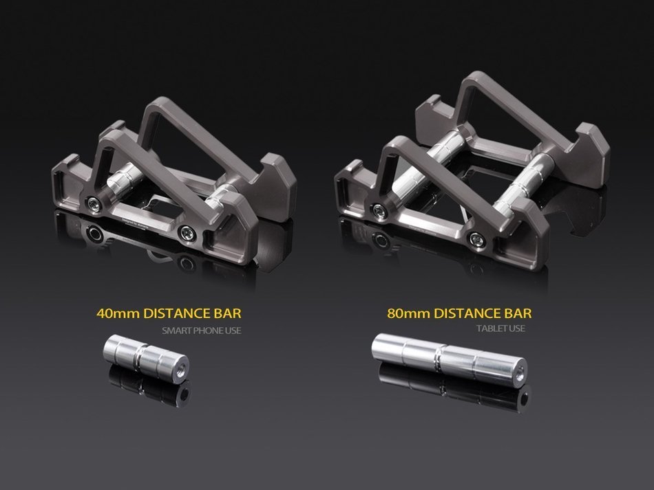double angel billet stand for smart phone tablet silver N6