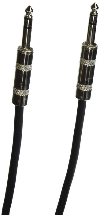 Seismic Audio - SATRX-25Black - 25 Foot Black 1/4" TRS Patch Cable - Balanced Cord - Effects N2