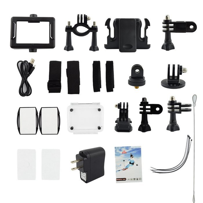 HDKing 1080P WIFI Sports Action Camera Waterproof DV Camera 2 inch LCD Screen 170 Degree Wide Angle Lens N6