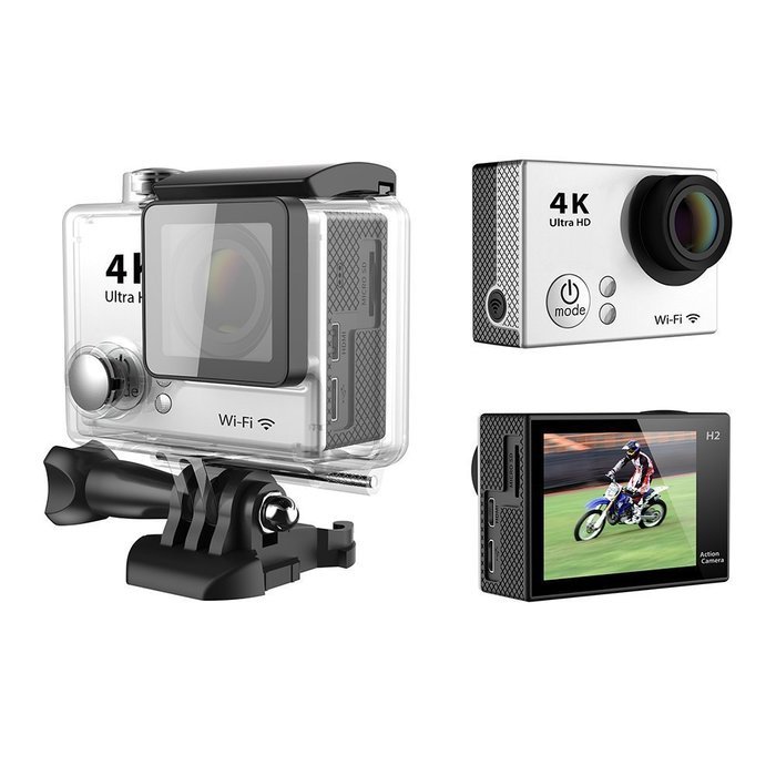 GoldFish H2 4K Sports Action Camera 2.0-inch LTPS LCDFull HD 12MP WIFI 170&deg;HD Wide-angle Waterproof Home&Car Security... N2