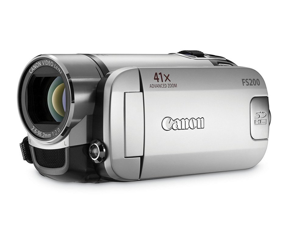 Canon FS200 Flash Memory Camcorder w/41x Advanced Zoom (Misty Silver) - 2009 MODEL (Discontinued by Manufacturer) N7