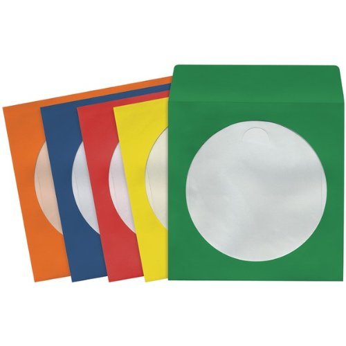 New MAXELL 190132 - CD403 CD/DVD Storage Sleeves (100 pk Colors)