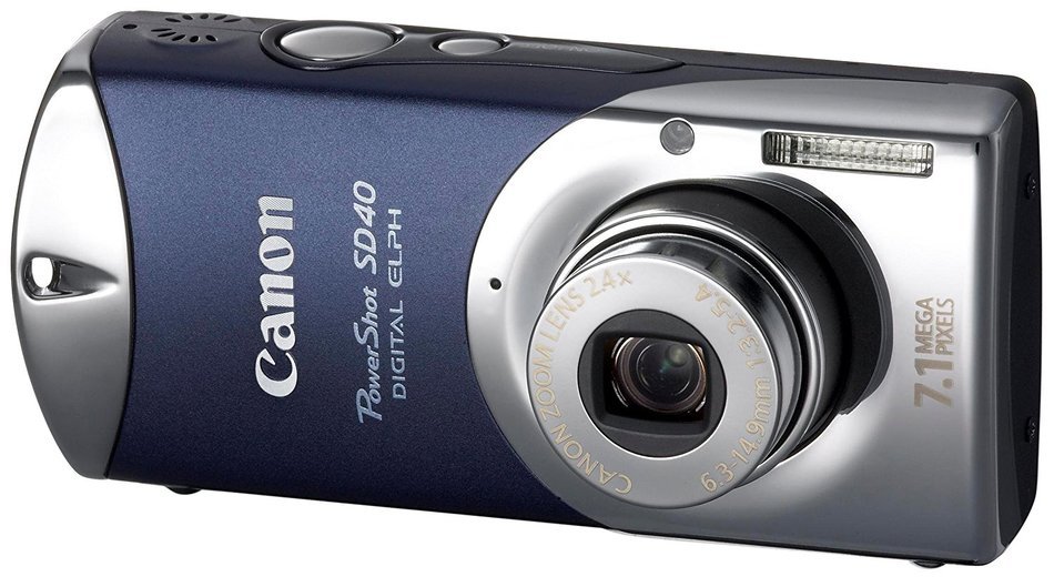 Canon PowerShot SD40 7.1MP Digital Elph Camera with 2.4x Optical Zoom (Noble Blue) N18