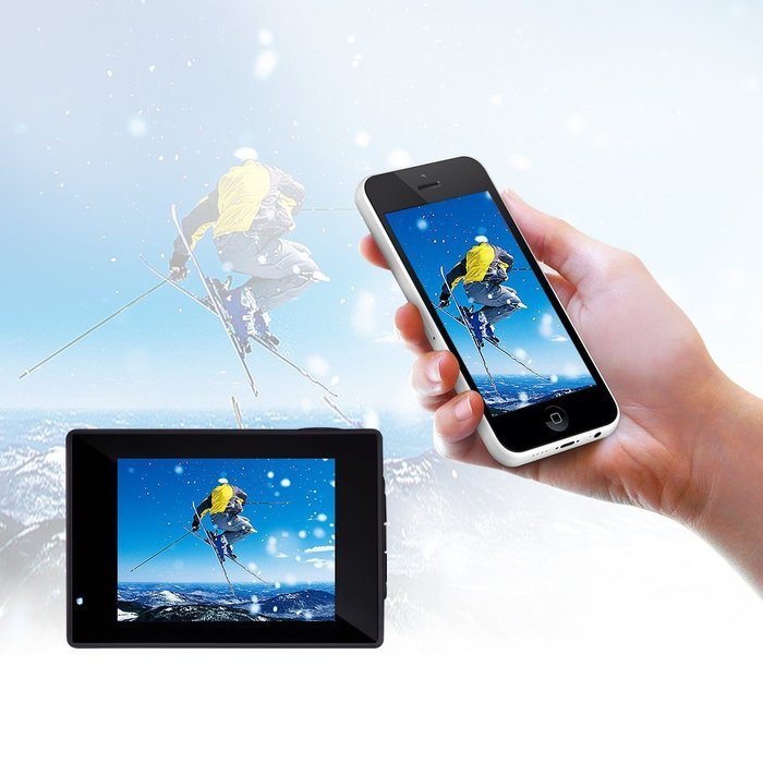 KEHAN C70 Full HD 1080P 60fps 2.0" Mini Wi-Fi Sports Action Camera 170 Degree Wide Lens with Time-Lapse/Loop Recording... N12