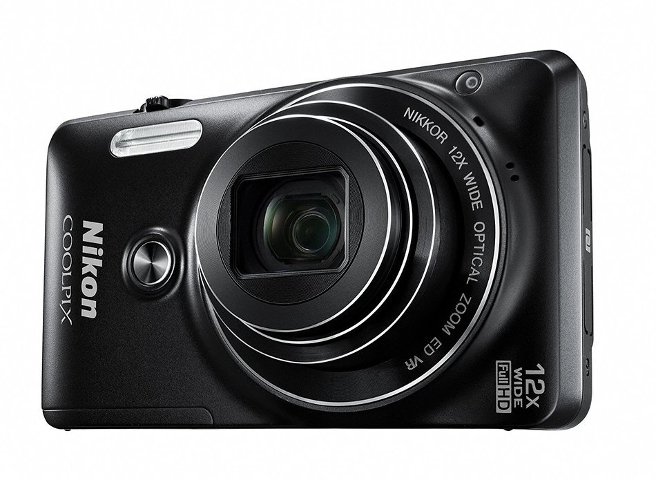 Nikon COOLPIX S6900 16MP Digital Camera with 12x Zoom, Rich Black (International Version, No Warranty) N15