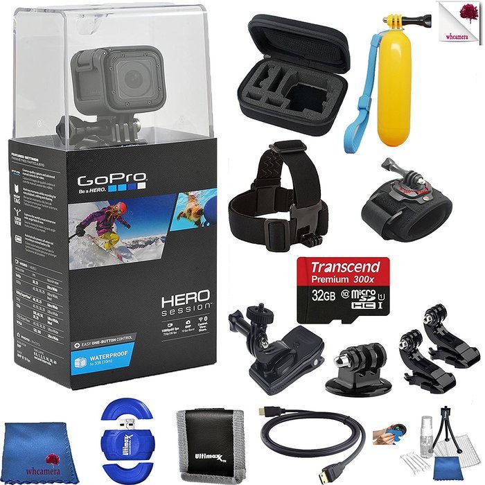 Gopro Hero 4 Session 13 Piece Adventure Bundle Includes: Go Pro Hero4 ...