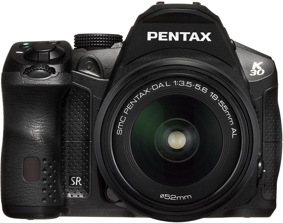 Pentax K-30 16 MP CMOS Digital SLR 18-55 WR Lens Kit Black