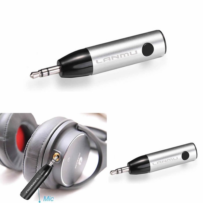 LANMU Audio Aux 3.5mm Mini Bullet Bluetooth ,Bluetooth Receiver,Bluetooth Adapter,Hands-Free Car Kits,Bluetooth... N2