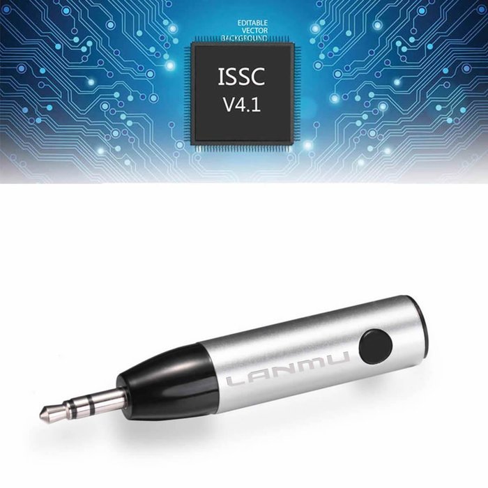 LANMU Audio Aux 3.5mm Mini Bullet Bluetooth ,Bluetooth Receiver,Bluetooth Adapter,Hands-Free Car Kits,Bluetooth... N3