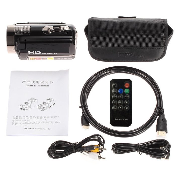 Andoer&reg; Digital Video Camera Camcorder 3.0" LCD Touch Screen DV 24MP 1080P Full HD Support for HDMI AV Output... N8