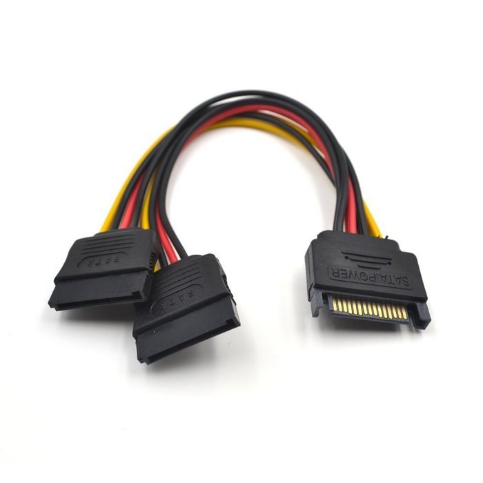 Electop SATA Power Y Splitter Cable 6 Inch N2