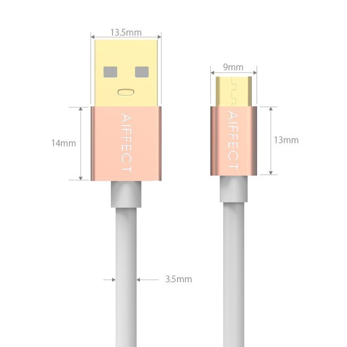 AIFFECT 4 Pack High Speed Micro USB 2.0 Cable Sync Data and Charging Cord for Samsung, HTC, Motorola, Nokia, Android... N7