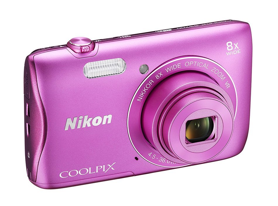 Nikon COOLPIX S3700 Digital Camera with 8x Optical Zoom and Built-In Wi-Fi (Pink) N21