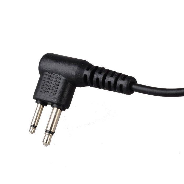 IFeng&reg; 2 pin Throat Mic Microphone Covert Acoustic Tube Earpiece Headset With Finger PTT for Two Way Radio Walkie... N4